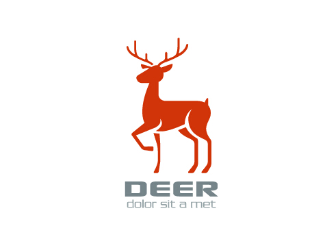 475x330 Simple Deer Logo Design Vector Free Download