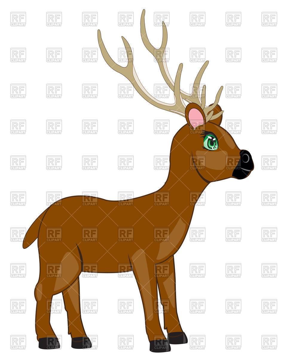 960x1200 Cartoon Wild Deer Vector Image Vector Artwork Of Plants And