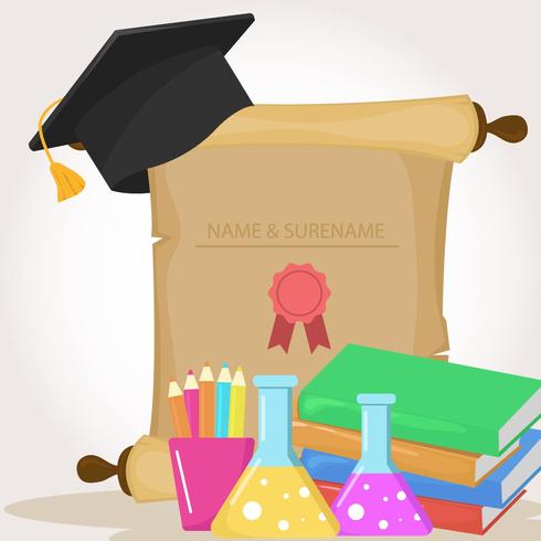 490x490 Science Degree Template Vector