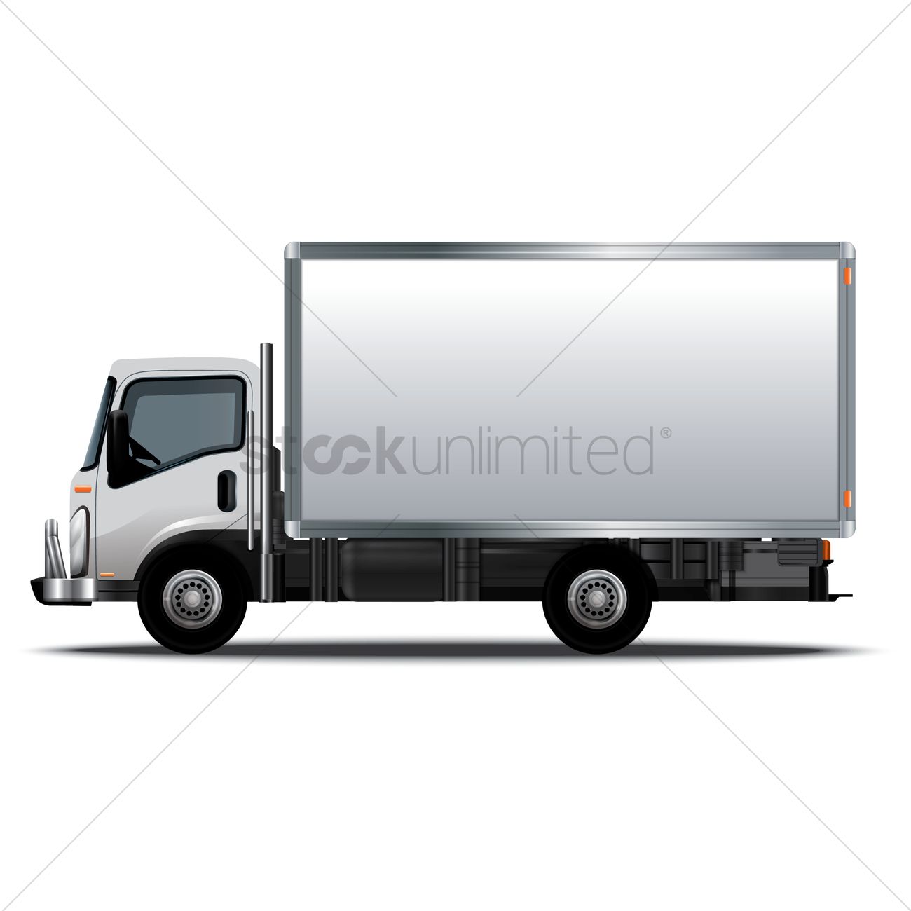 1300x1300 Delivery Truck Vector Image