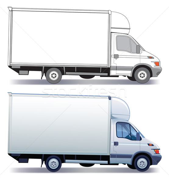555x600 Delivery Truck Vector Illustration Mazur (Aiel