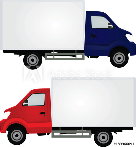 461x500 Delivery Truck. Vector Illustration