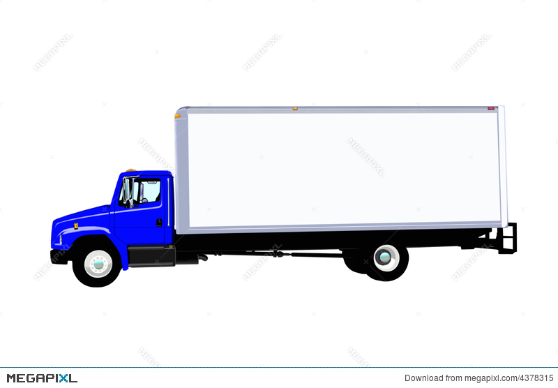 800x556 Delivery Truck Vector Illustration 4378315