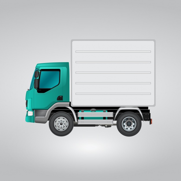 626x626 Blue And White Truck Vector Free Download
