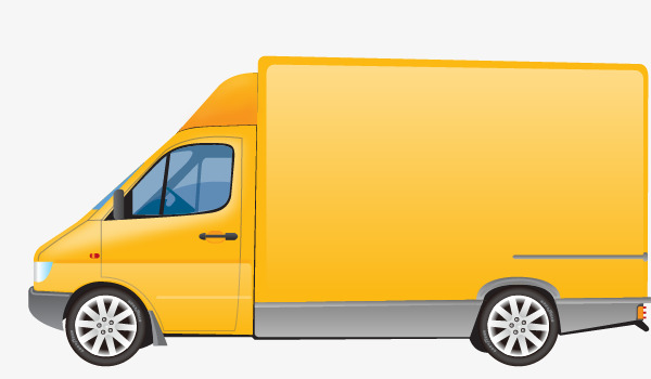 600x350 Vector Delivery Truck, Truck Vector, Truck Clipart, Yellow Png And
