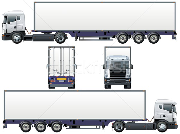 600x448 Vector Delivery Cargo Truck Vector Illustration Mechanik