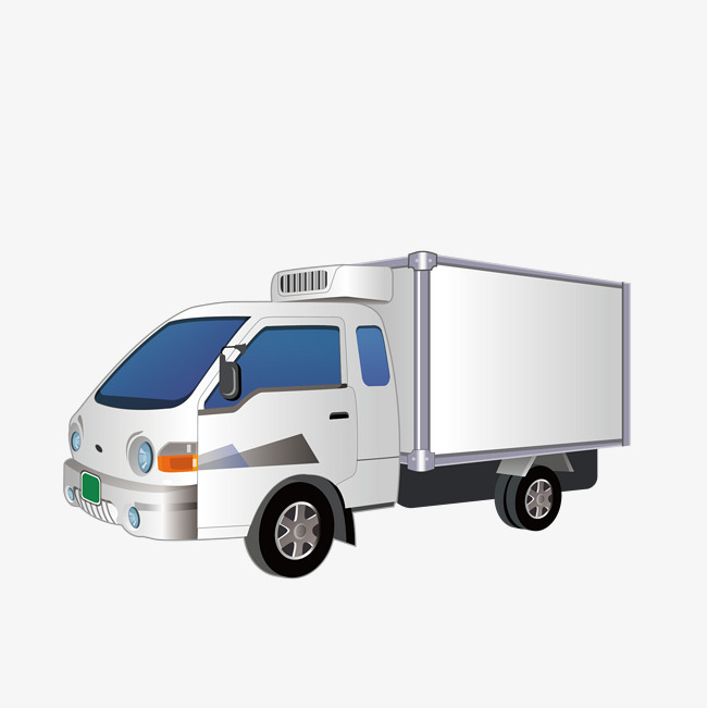 650x651 Delivery Of Small Refrigerated Trucks, Vector, Distribution