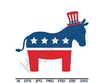 340x270 Democrat Donkey Svg Etsy