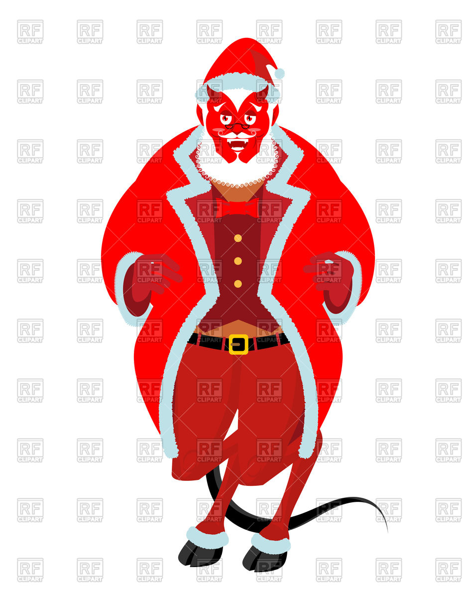 956x1200 Krampus Christmas Demon Vector Image Vector Artwork Of Holiday