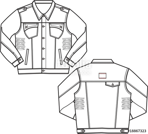 500x453 Boy Denim Jacket Stock Image And Royalty Free Vector Files On