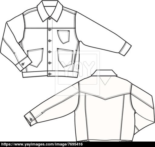 512x486 Boy Denim Jacket Vector