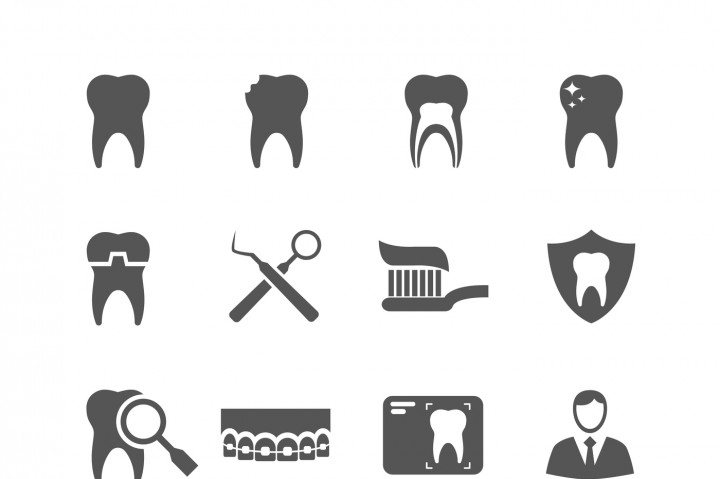 720x479 Dental Vector Icons By Microvector