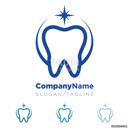 500x500 Dentist Dental Tooth Vector Logo Icon Stock Image And Royalty