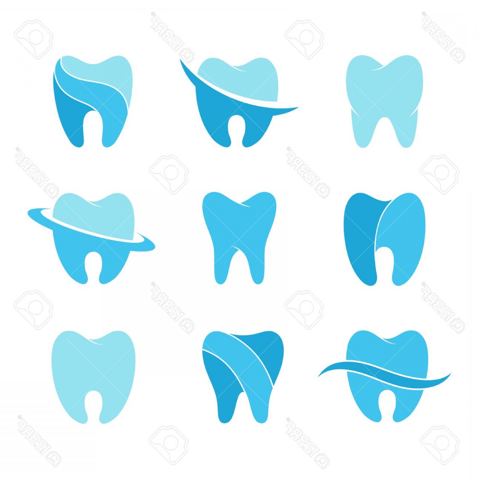 1560x1560 Photostock Vector Teeth Vector Icon Set Isolated On A Background