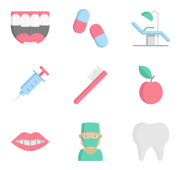 600x564 Tooth Icons