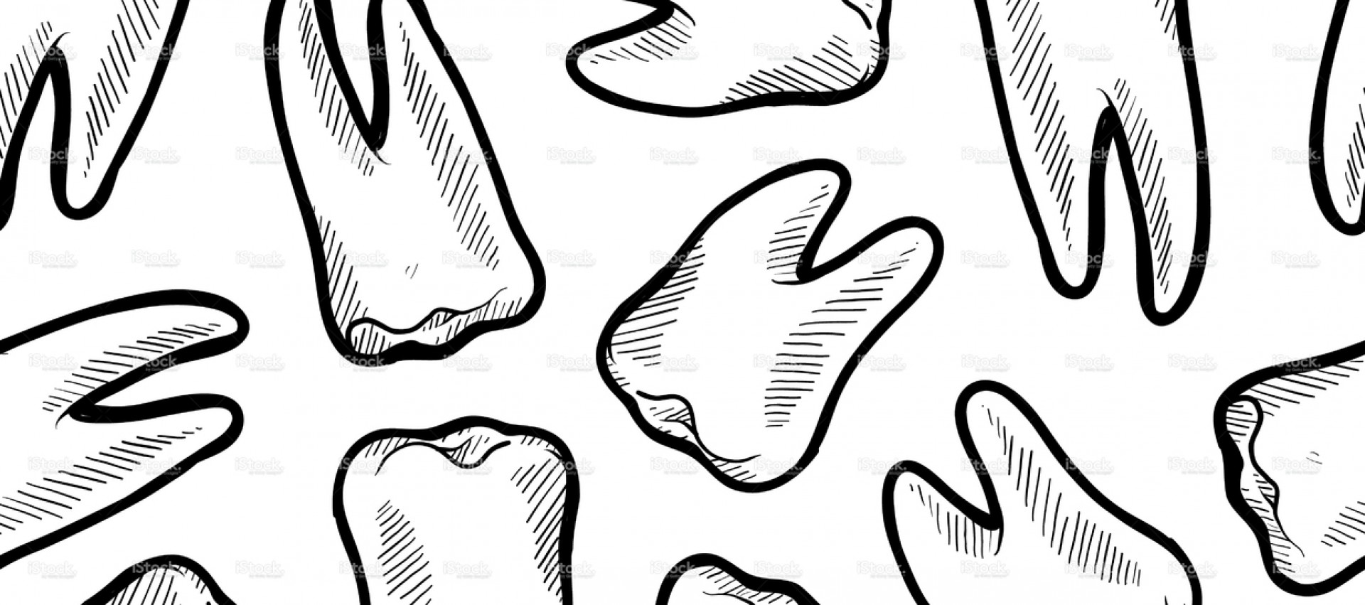 1920x851 Cropped Stock Illustration 21196987 Seamless Tooth Dental Vector