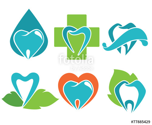 500x412 Vector Collection Of Healthy Teeth, Dental Symbols And Icons
