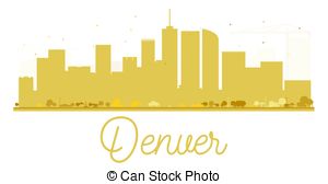 300x168 Denver City Skyline Silhouette Background. Vector Illustration.