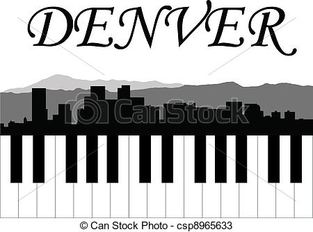 450x334 Denver Clipart Denver Skyline