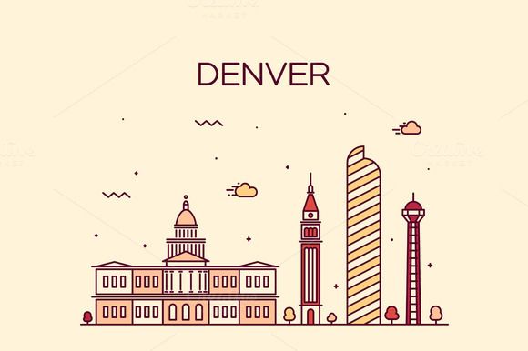 580x386 Denver Skyline Printables Denver Skyline And Drawings