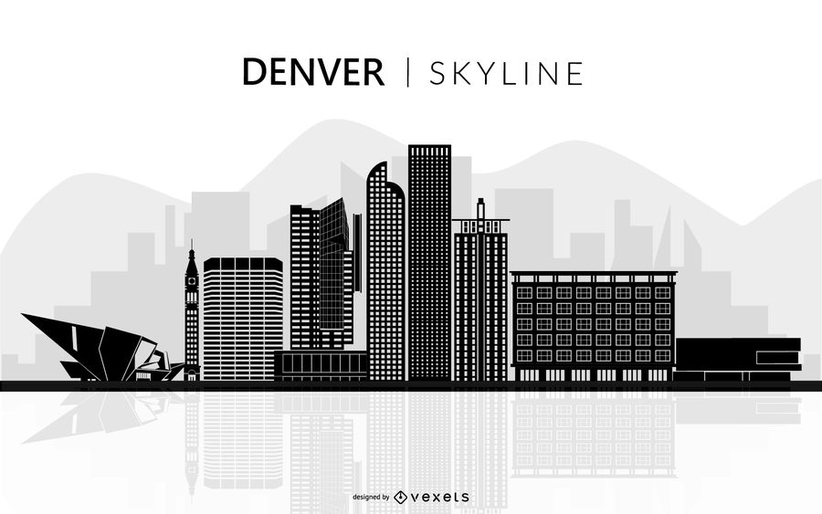 900x563 Denver Skyline Silhouette