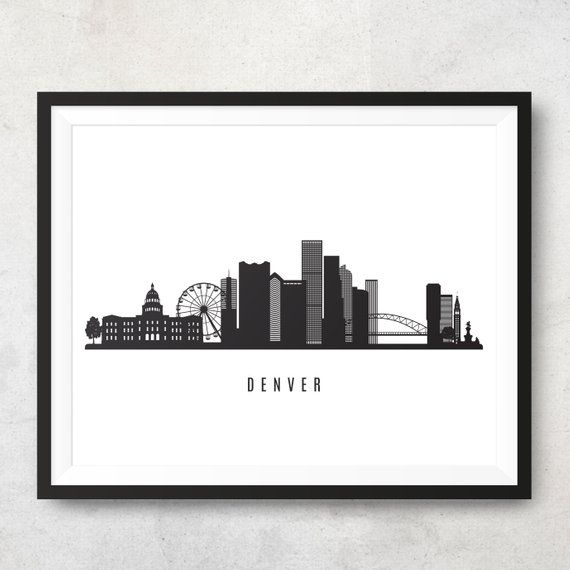570x570 Denver Skyline Printable