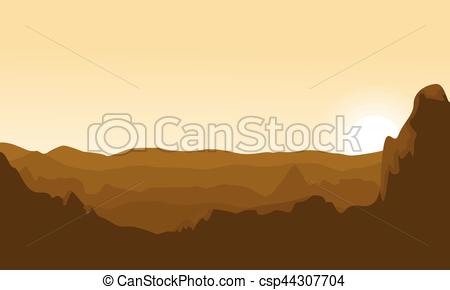450x290 Desert Landscape Background Vector Art Collection Stock.