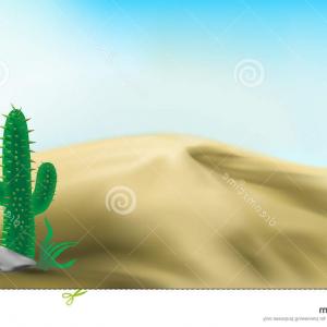 300x300 Photostock Vector Desert Landscape Vector Art Illustration