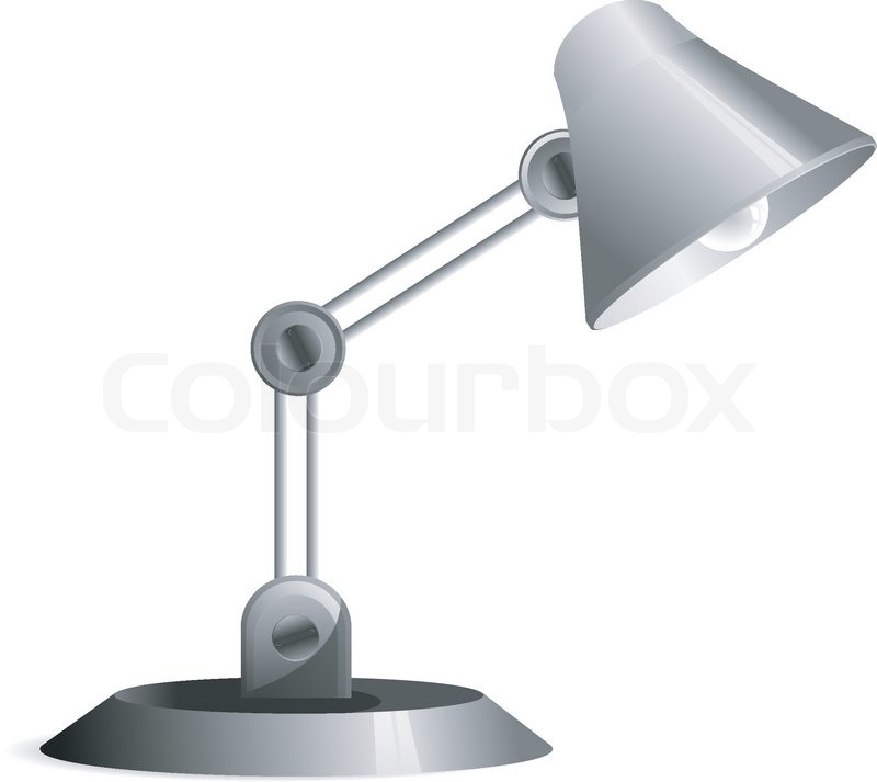 800x713 Vector Image Of A Desk Lamp Stock Vector Colourbox