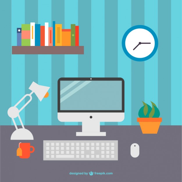 626x626 Office Desk Vector Graphics Vector Free Vector Download In .ai
