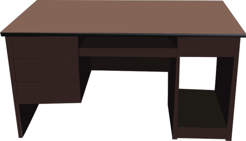500x287 Office Desk Vector Illustration Public Domain Vectors