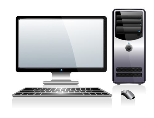 500x383 Desktop Pc Design Vectors 04 Free Download