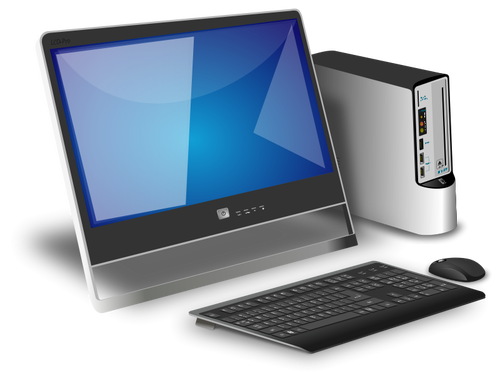 500x376 Desktop Computer Vector Illustration Public Domain Vectors