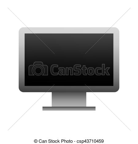 450x470 Computer Desktop Isolated Icon Vector Illustration Design.