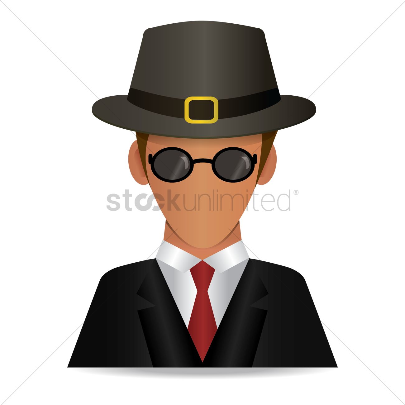 1300x1300 Detective Vector Image