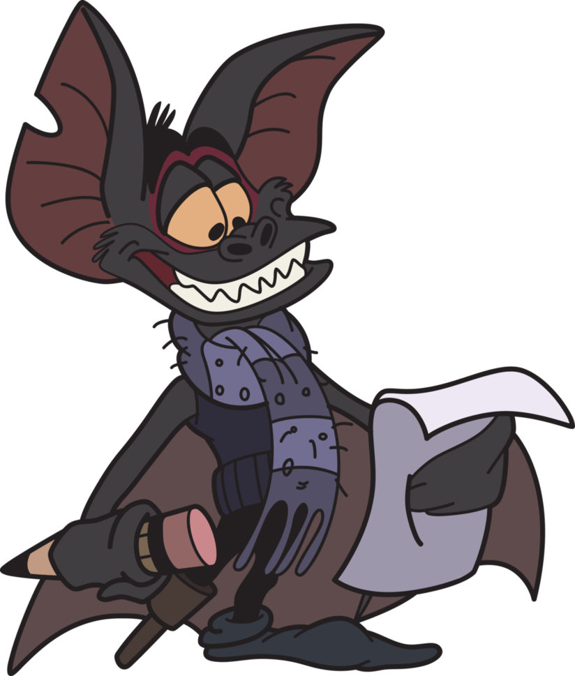 824x969 Fidget The Bat (Great Mouse Detective) Vector By Drzurnphd On