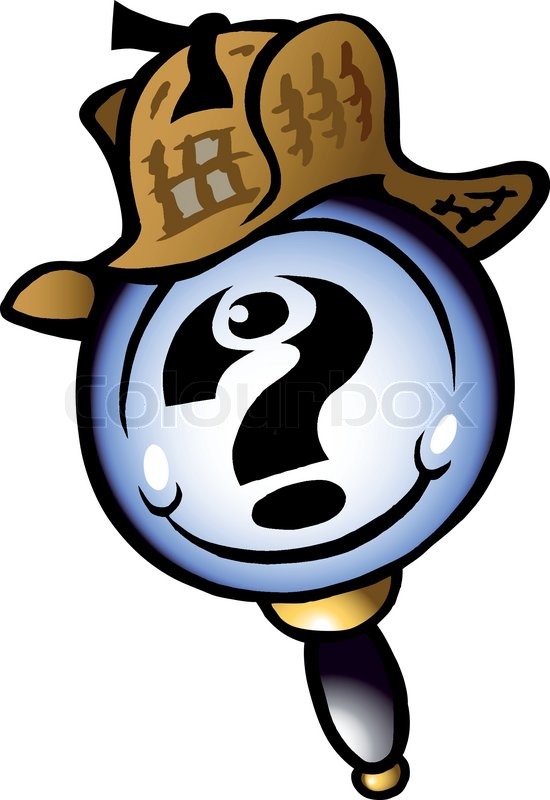 550x800 Hand Drawn Vector Illustration Of An Mangifying Detective Stock