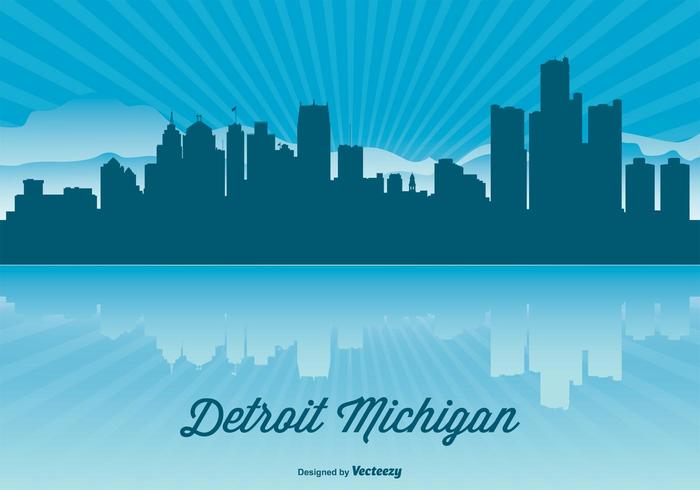 700x490 Detroit Skyline Illustration