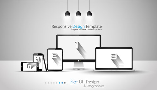 500x287 Realistic Devices Responsive Design Template Vector 04 Free Download