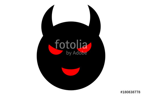500x334 Devil Face Emoji. Vector. Stock Image And Royalty Free Vector