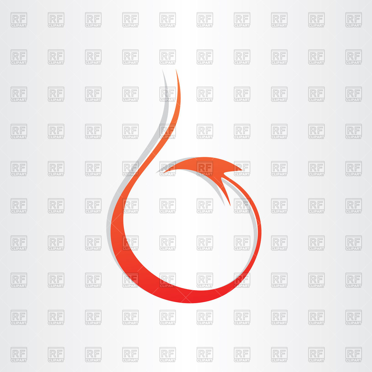 1200x1200 Devil Tail Stylized Icon Vector Image Vector Artwork Of Signs