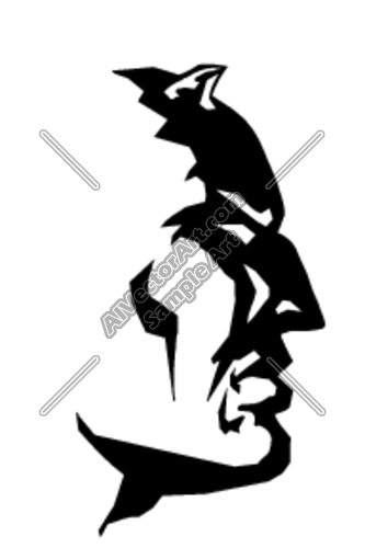 333x500 Devil Headshot Sideview Clipart And Vectorart Sports Mascots