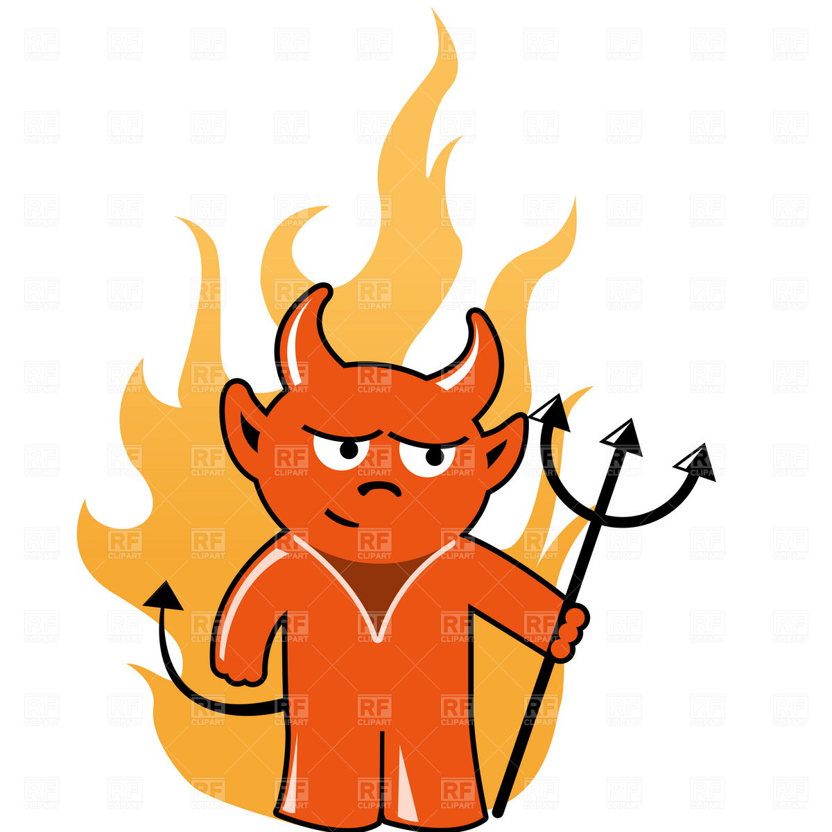 1200x1200 Devil With Trident Vector Image Vector Artwork Of Holiday