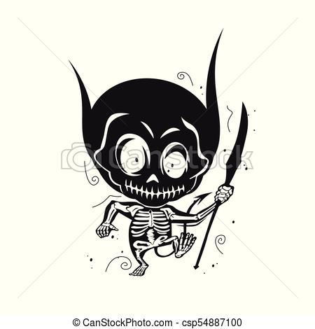 450x470 Happy Devil Vector Illustrtation Design. Happy Devil Emoji On