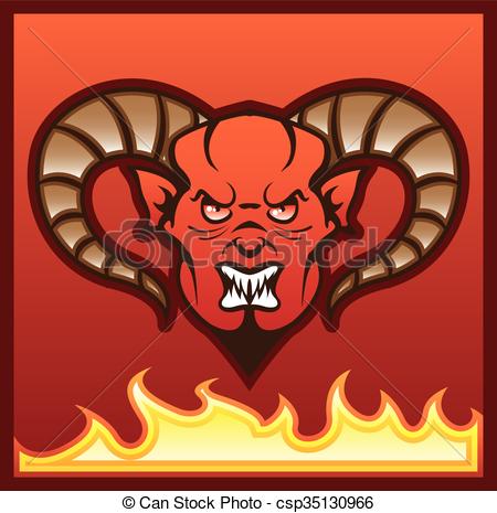 450x465 Red Demon Vector Devil.