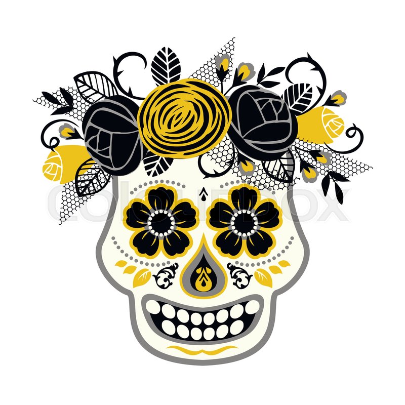800x800 Dia De Los Muertos. Day Of The Dead. Vector Design Element For