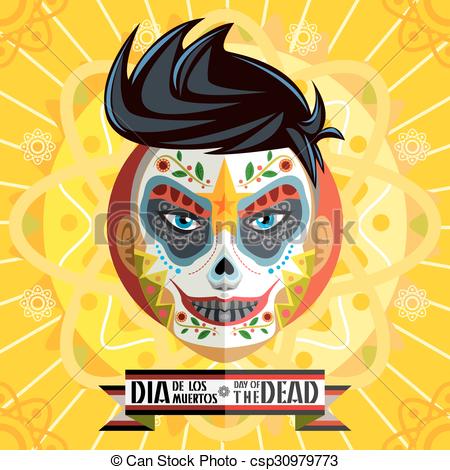 450x470 Face Painting Of Mexican Dia De Los Muertos Day Of The Dead Skull .