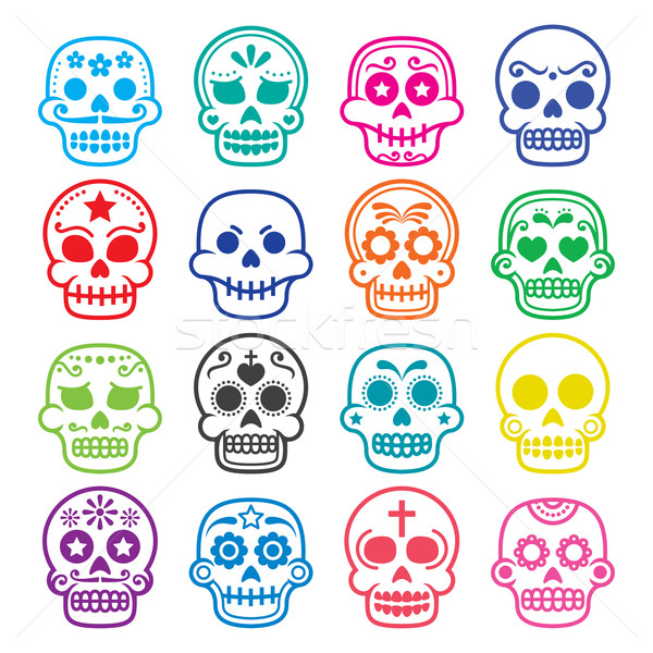 600x600 Halloween, Mexican Sugar Skull, Dia De Los Muertos