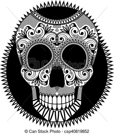 402x470 Sugar Skull The Symbol Of Day Of The Dead (Dia De Los Muertos)