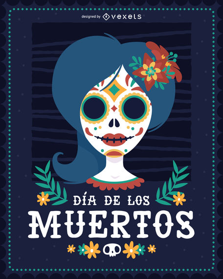 456x570 Dia De Los Muertos Woman Illustration